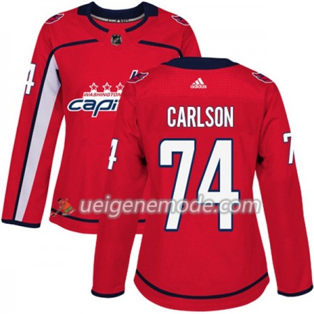 Dame Eishockey Washington Capitals Trikot John Carlson 74 Adidas 2017-2018 Rot Authentic